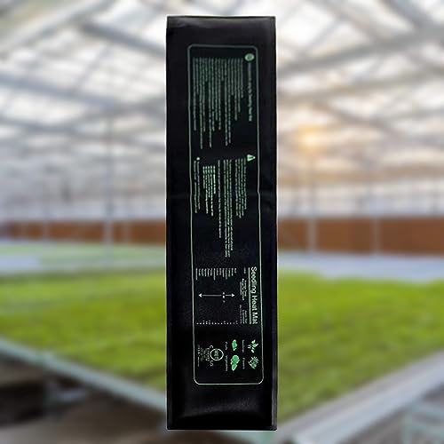 Dasfie Tappetino riscaldante per piantine, termostato digitale, impermeabile, caldo, idroponico, 7 W, anti-corrosione, per la germinazione delle piante da interno, per giardinaggio, serra