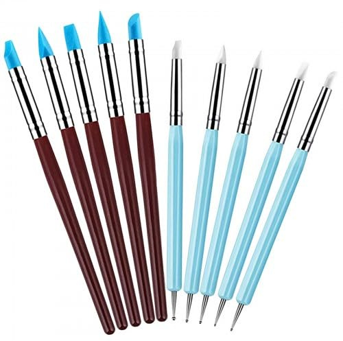 Lot de 10 Pièces Outil Modelage, Outils Argile pour Poterie, Clay Sculpting Tools, Outils de Sculpture, Kit Poterie, Outils Argile pour Poterie, pour Débutants ou Professionnels