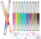 DAPAWIN 12 Farben Tintenroller mit Flüssigtinte, 0,5 mm Fineliner Set Rollerball Pen, Kugelschreiber für Journaling, Schreibt, Zeichnen, Notizen, Schulsachen, Büro, Trocknet Schnell Gelstifte