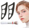 Lidschatten Schablone, 2 Artikel Eyeshadow Applicator Tool Mit Bürste, Wiederverwendbar Eyeshadow Schablone Lidschattenf Ührer, Augen Makeup Schablone, Makeup Tool for Makeup Lovers And Beginners