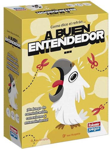 Falomir A Buen Entendedor | Juego de comunicación, Conexiones y Entendimiento | Juego rápido y Divertido de adivinar Palabras | De 3 a 8 Jugadores (Edad 8+)