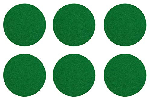 ZYWQ Air Hockey Mallet Felt Pads, Self Adhesive Air Hockey Mallet Felt Pads, Green (94mm)