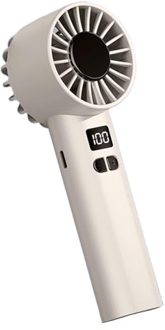 Générique Ventilatore a mano - ventilatore da scrivania elettrico portatile | Ventilatore portatile | Gadget a 100 velocità, display a LED