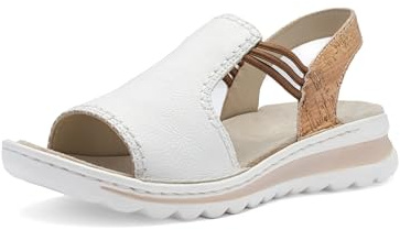 ara damer Tampa sandaler, vit, natur, 43 EU