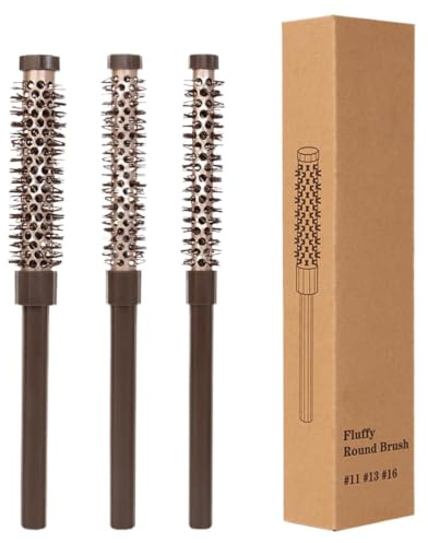 Brosse de coiffure, pinceau rond pour le séchage Coiffage à rouleau à | Pinceaux roulants professionnels pour le style, le levage, la frange de curling et la barbe