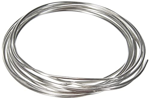 RAYHER HOBBY Rayher Aluminiumdraht, weich, 2 mm ø, Beutel 3 m, Basteldraht, Floristendraht, formstabil, Metalldraht, Draht zum Formen, 2417000, Weiß