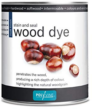 Polyvine Wood Dye – Interior Exterior Wood Colour Restorer – Quick Drying, Water Based Intermixable Woodwork Sealer Any Colour for Furniture, MDF, Ply, Hardwood, Softwood - Antique Pine, 500ml