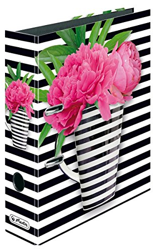 Herlitz Motivordner / DIN A4 / 80mm breit / Black Stripes