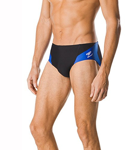 Speedo Men's Swimsuit Brief Endurance+ Splice Team Colors