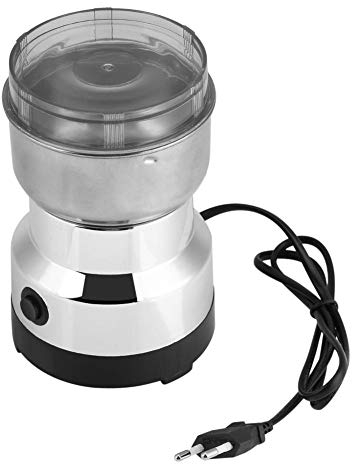 Macinacaffè Elettrico, 100-200 W Macinino Coffee Grinder per Chicchi di Caffè Spezie Semi Pepe Cereali Stagionatura Macina in Acciaio Inox 220V