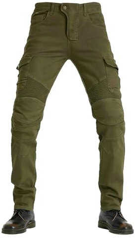 Motorradhose Herren,motorrad Jeans Herren,motorradhose Herren Mit Protektoren,motorradbekleidung Herren,Suitable for Winter and Summer (green,L)
