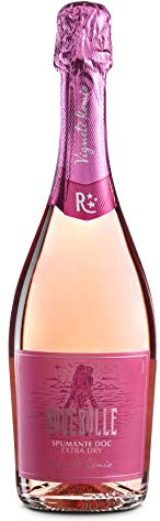 Vigneti Romio Vino Spumante Rosato Novebolle Romagna DOC, Vino Fesco con Note di Frutti Rossi e Pesca, 11.5% Vol, Bottiglia da 750 ml