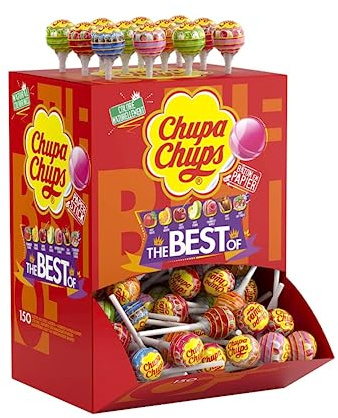 Boîte présentoir Sucettes CHUPA CHUPS The Best - 150 pièces