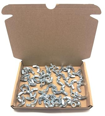 Pack of 50 M8 Wing Nuts | Steel Butterfly Nuts (M8)