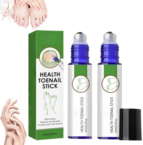 2PCS Nail Shield Stick Roll On,Nail Strengthener for Damaged Nails,Anti Fungal Stick,Nail Treatment for Weak and Damaged Nails,Fungal Toenail Treatment,Antifungal Nail Polish,Convenient to Carry