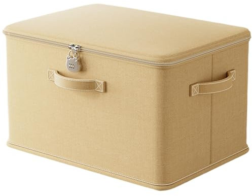 Scatola portaoggetti richiudibile, contenitore impilabile resistente agli odori con manico, cestino portaoggetti sicuro per coperte, vestiti, giocattoli, organizzazione domestica, cestino lavabile