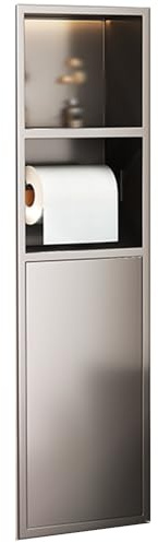 Wall Nook Shower Stainless Steel Waterproof Recessed Built In Cabinet Insert Bathroom Storage for Shampoo Soap Toiletries