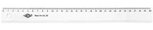 Wedo 5216 righello (in plastica) trasparente 30 cm