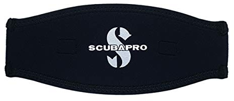 SCUBAPRO Neoprene Dive Mask Strap, 2.5mm, Black/Black