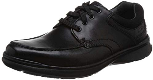 Clarks Men's Cotrell Edge Oxford, Black Blk Smoothlea, 7.5 UK