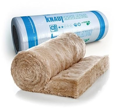 EARTHWOOL 8 x Insulation Loft Rolls Knauf Earthwool 200mm Thickness, 6.84m2 Per Roll Combi Cut 54.72m2 Area Covered Deliveries to Mainland UK ONLY