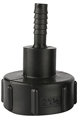 FOGWOWO tankslang adapter IBC-adapter 60 mm grov gänga import till 12 mm (1/2 tum) trädgårdsslang vattenkran adapter ventil rörkontakt beslag verktyg