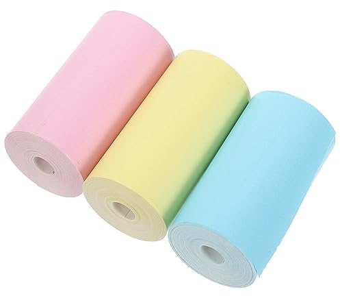 Operitacx Thermal Paper Rolls 3-Pack 2.17 Inch X 52.00 Feet Compatible Thermal Receipt Printer Paper for Checkout Counters and Pos Machines