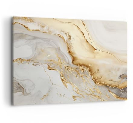 Quadro su Tela 100x70cm Stampe da Parete Marmo Fascino Elegante Grandi Decorazione Murale Camera da Letto Cucina 1 pezzo Quadri Moderni Soggiorno Grafica Immagini Wall Art Canvas AA100x70-5730