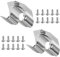 QUIIEOSKIA 20 PCS Tool Garage Hooks Garden Tool Storage, Heavy-Duty Wall Hooks for Tools, with 40 Screws for Garden & Garage Tools