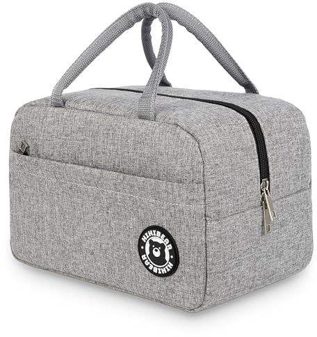HIHIBEAR Bolsa Termica Porta Alimentos 9L, Bolsa Comida Trabajo, Lunch Bag, Bolsa Isotermica Porta Alimentos, Bolsa Termica Comida Trabajo, Bolsa Porta Alimentos Oficina Viaje Picnic