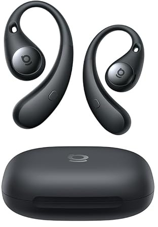 Baseus Eli Sport2 Open Ear Écouteurs, Écouteurs Sport à Conduction Aérienne avec Courbe de Confort S, 45H d’Autonomie, SuperBass 2.0, IPX7, Bluetooth 6.0, Appels Clairs avec 4 Micros IA