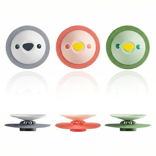 KOQAIIZ 3 Piezas Tapón de Desagüe Universal con Función de Tamiz, Tapón de Bañera de Silicona & Tapón de Lavabo, Insert de Tamiz 4-en-1 para Fregadero, Ducha, Bañera