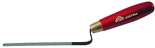 Stubai 432061 Truelle à joints avec col plat, Argent/rouge, 8 mm