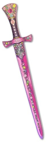 Liontouch - Kristallprinzessin Schwert für Mädchen - Für Kinder von 3-8 Jahren | Schaumstoffspielzeug mit pink-silbernem Löwinnen-Design | Sicheres Zubehör für Verkleidung & Prinzessinnenkostüme