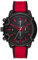 Diesel Herrenuhr Griffed, Chronographenwerk, 48 mm schwarzes Edelstahlgehäuse mit Silikonarmband, DZ4530