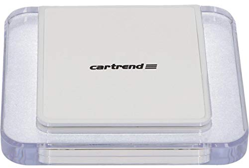 Cartrend 10412 - Placa de Carga inalámbrica con tecnología de Carga por inducción integrada, Color Blanco