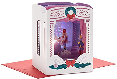 Hallmark Paper Wonder Musical Pop Up Christmas Card (Nutcracker, Plays Dance of the Sugar Plum Fairy)