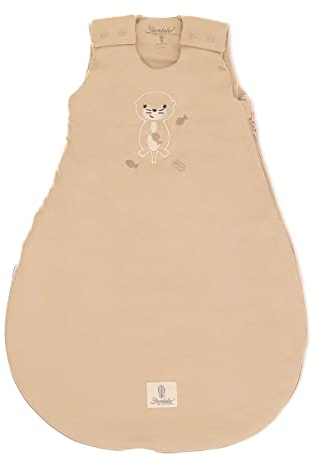 Sterntaler Baby Unisex Schlafsack Baby Baby-Schlafsack Otti - Babyschlafsack, Pucksack Baby, Strampelsack mit süßem Ottermotiv - Recycelt - 50/56