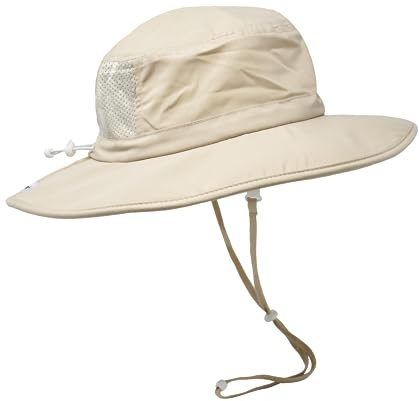 Kai Adventure Baby Sun Hat with Adjustable Chin Strap and Breakaway Safety Strap, UPF 50+ Sun Protection for Infants, Toddlers and Kids (Large, Khaki)