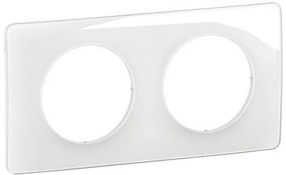 plaque de finition - 2 postes - blanc émaillé - legrand céliane cp0002