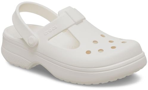 Crocs Unisexe Enfant Classic Mary Jane Clog T Sabots, Chalk, 27/28 EU