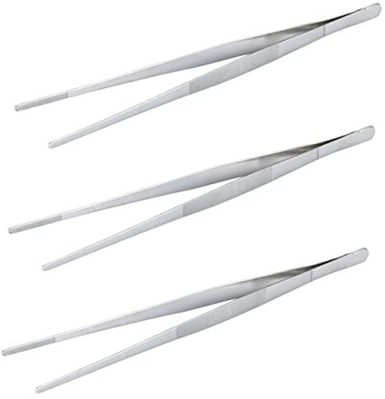 Cabilock 3pcs Food Clips Small Steak Clamp and Kitchen Gadget for Barbecue and Home Use