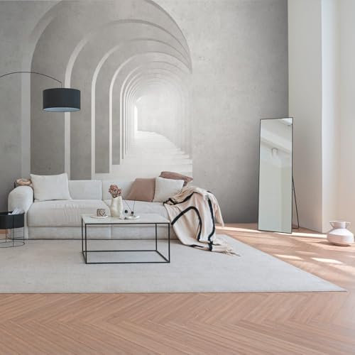 PRO[f]home Profhome Concrete Look Wallpaper 399161-GU Non-Woven Wallpaper Grey White Photo Wallpaper Wall Mural 0.53 m x 20.10 m / 10.39 sqm