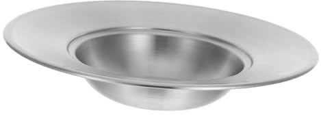POPETPOP Cuenco De Pasta De Acero Inoxidable Almacenamiento De Fideos Instantáneos Tazones De Pan Para Sopa Utensilio Para Servir Pasta Tazón De Fideos De Acero Inoxidable Plata