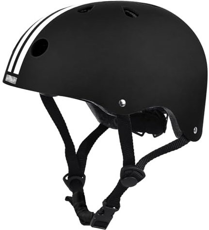 LeapBeast Casque Trotinette Adulte Enfants Casque, Velo Homme Femmes Anti-Choc Protection pour Multi-Sport Cyclisme Skate Roller Trottinette Skateboard (Noir et Blanc, M)