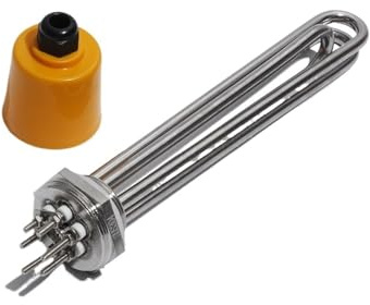 Calentador De Agua Eléctrico Con Elemento De Inmersión DN32, Rosca BSP De 1,25 Pulgadas, 3000 W, 4500 W, 6000 W, 9000 W, 12000 W, 220 V, 380 V, Tubo De Calefacción.(With Screw,9KW 290mm)