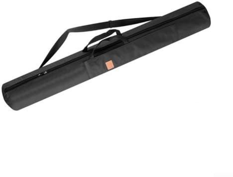 Durashmall Bolsa de almacenamiento para caña de pescar de 120 cm plegable de lona con correa para el hombro, organizador resistente a la intemperie para carretes de aparejos y equipos de pesca al aire