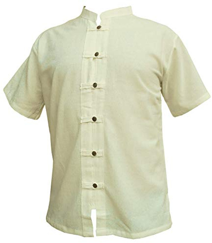 PANASIAM Shirt RZI-01, Ecru, M, shortsl.
