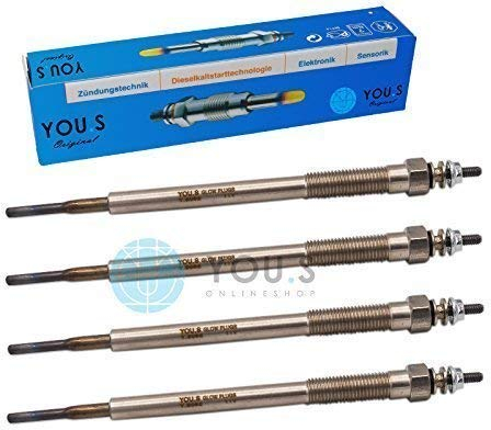 4 Stück YOU.S Original Glühkerzen Länge: 170 mm Spannung: 11,0 V - 19850-0L010