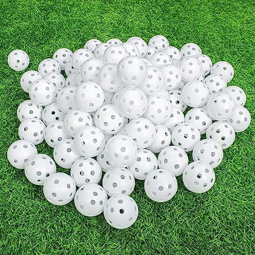 Kofull 50 Pack golfbälle Airflow übungsbälle luftbälle Golf trainingsbälle plastikbälle